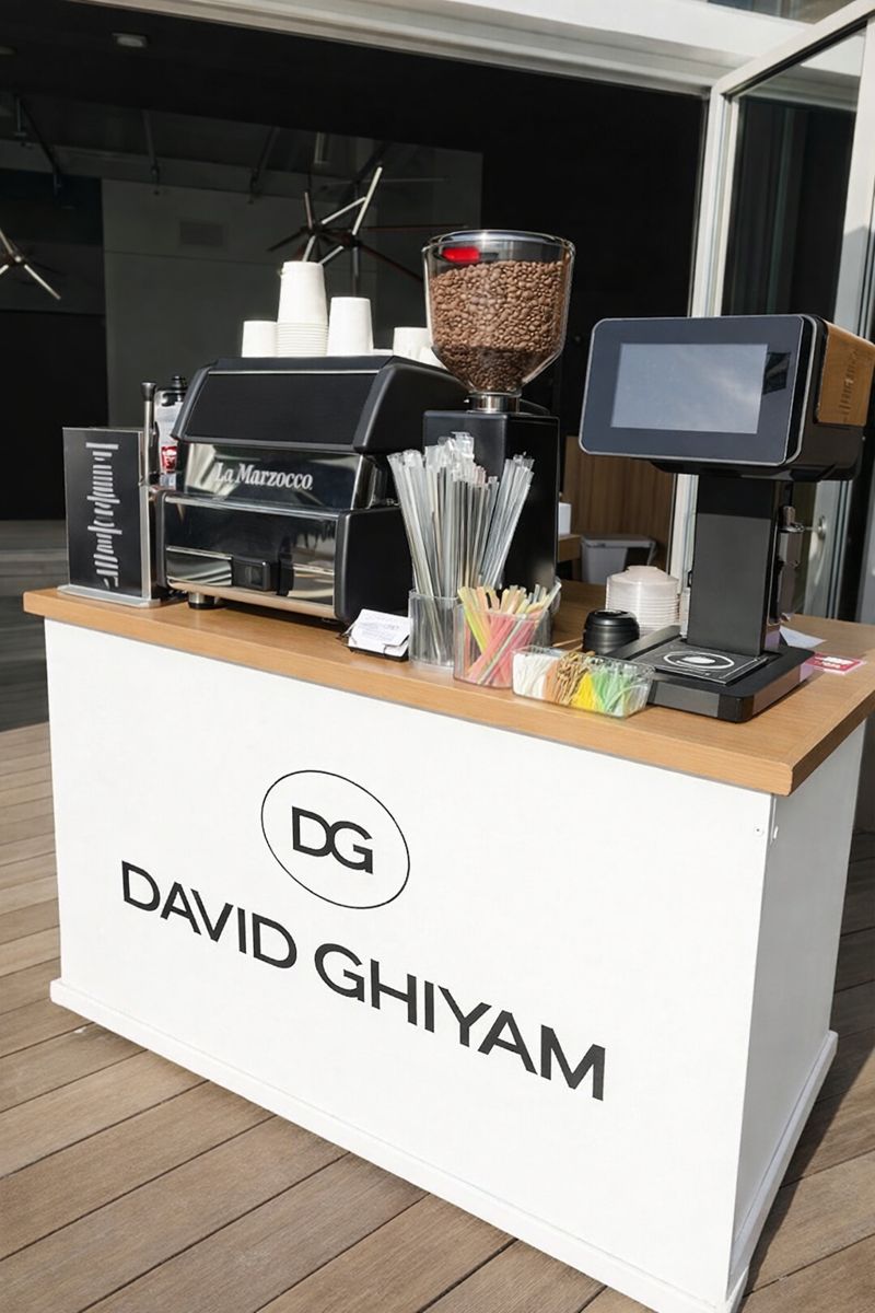 Coffee cart in wynwood for David Ghiyam