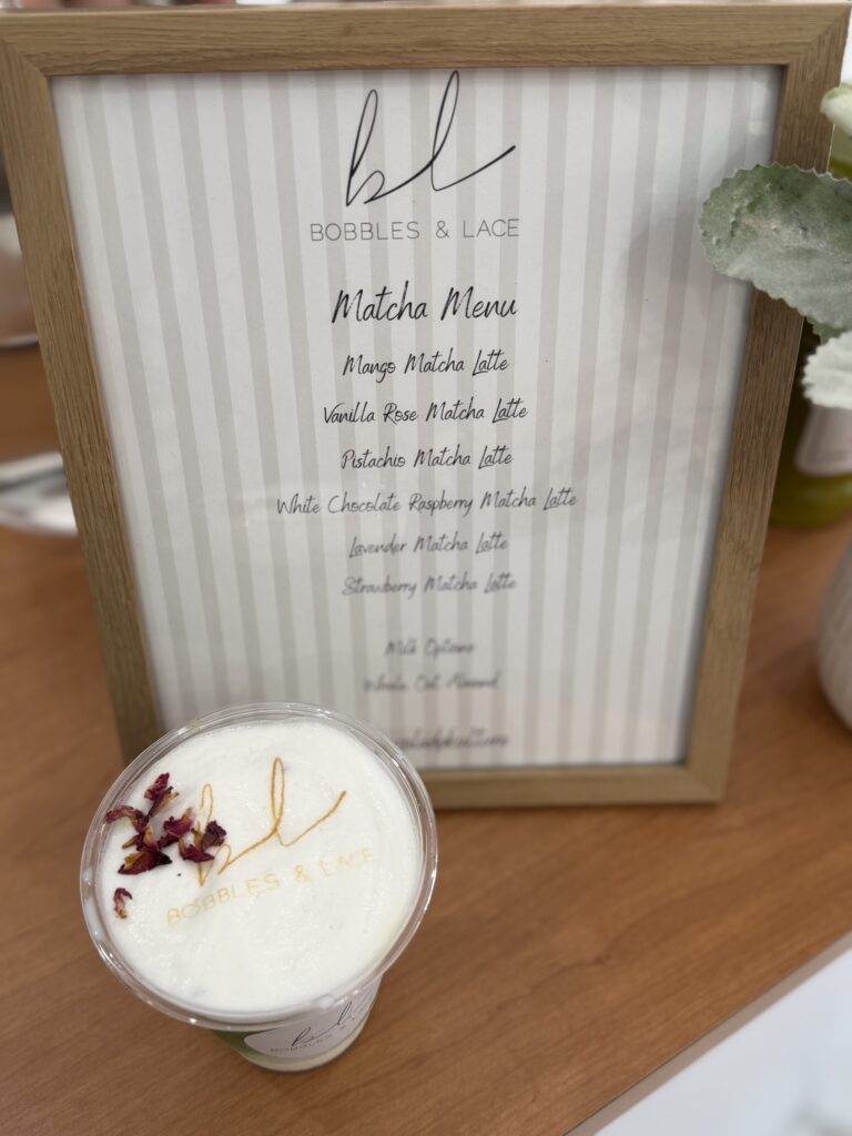 Matcha latte with cold foam in fort lauderdale