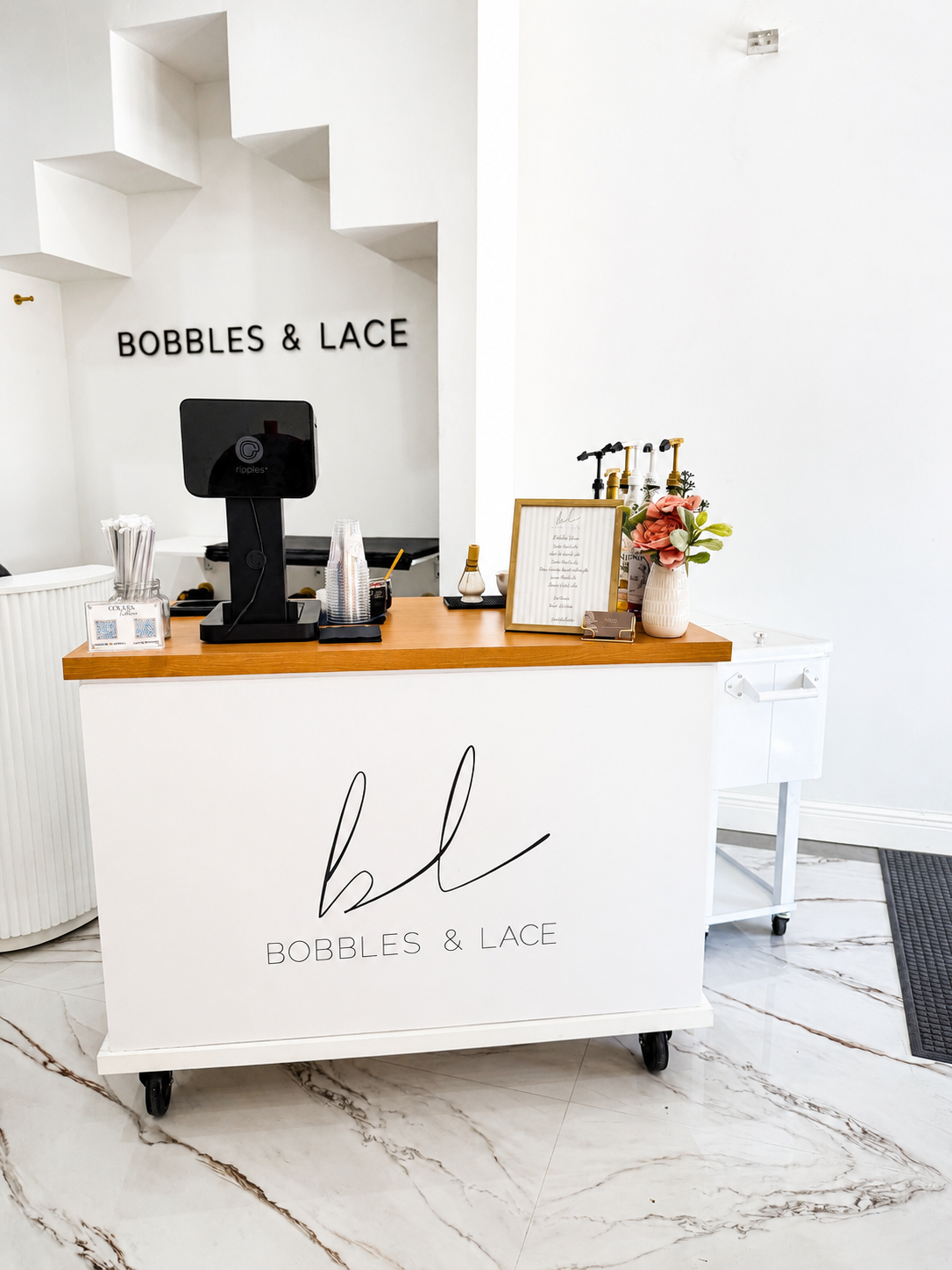 Matcha cart for retail activation in fort lauderdale